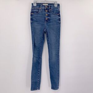 Madewell 11” High‎ Rise Skinny Jeans Button Fly Sz 23